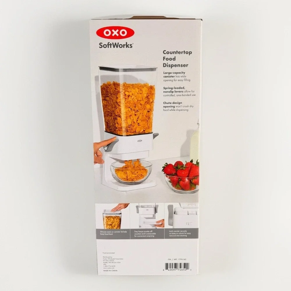 OXO Soft Works Countertop Food Dispenser BPA Free Large-Capacity Canister 5.5 QT